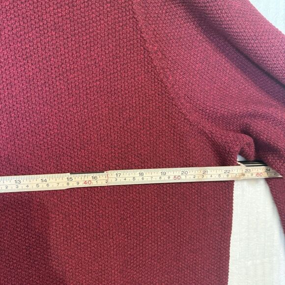Lululemon Textured Knit Crewneck Sweater Maroon Dark Red Size XL - Picture 5 of 12